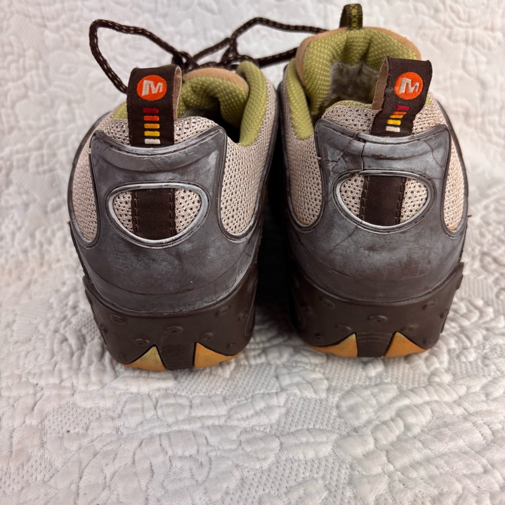 Merrell Chameleon Arc Ventilator Hiking Shoes Tan Lime Sz 8 Women’s - Picture 4 of 11
